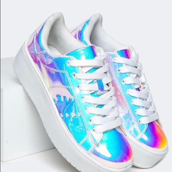hologram platform sneakers